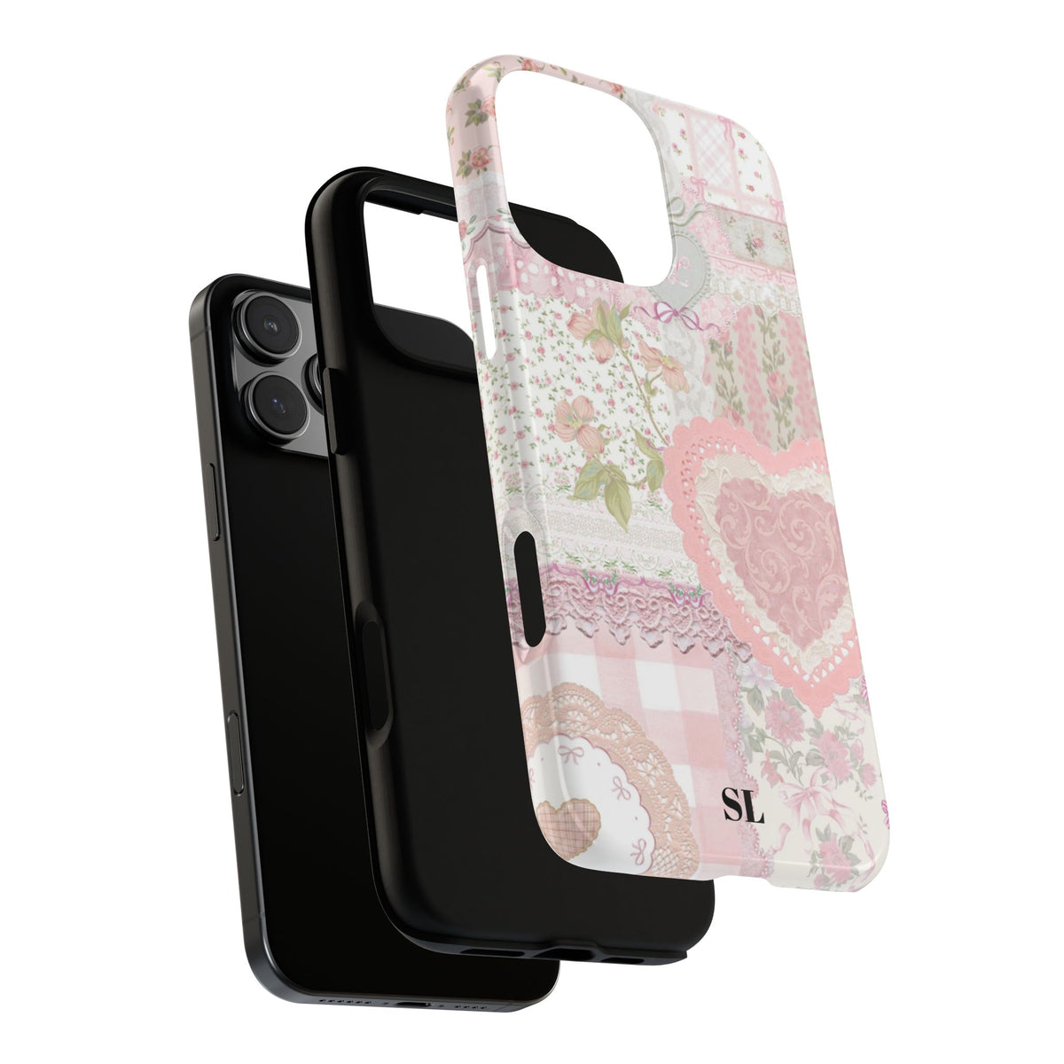 Blushing Floral Patchwork iPhone Case