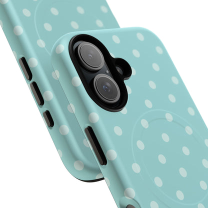 Teal Polka Dot MagSafe Case