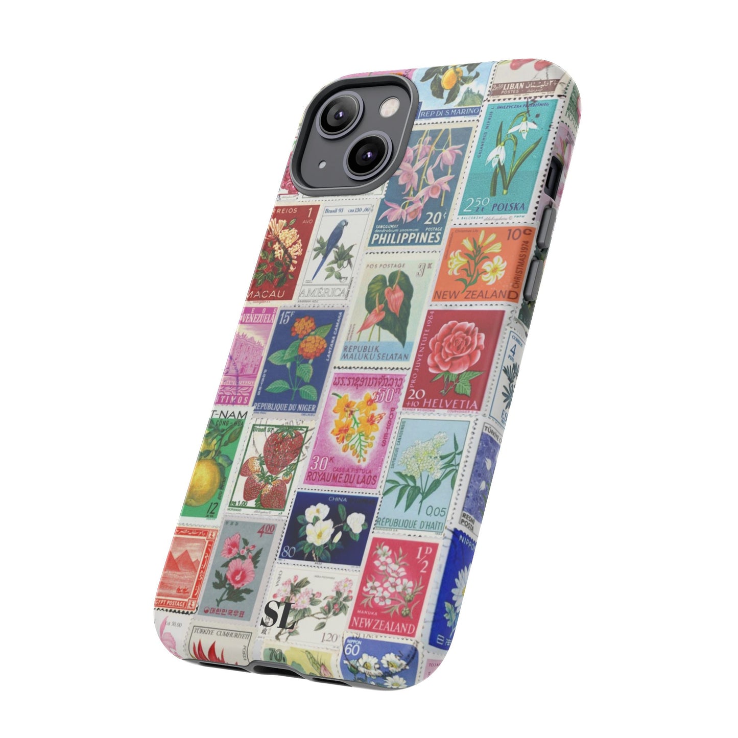 Postcard Stamps iPhone Case