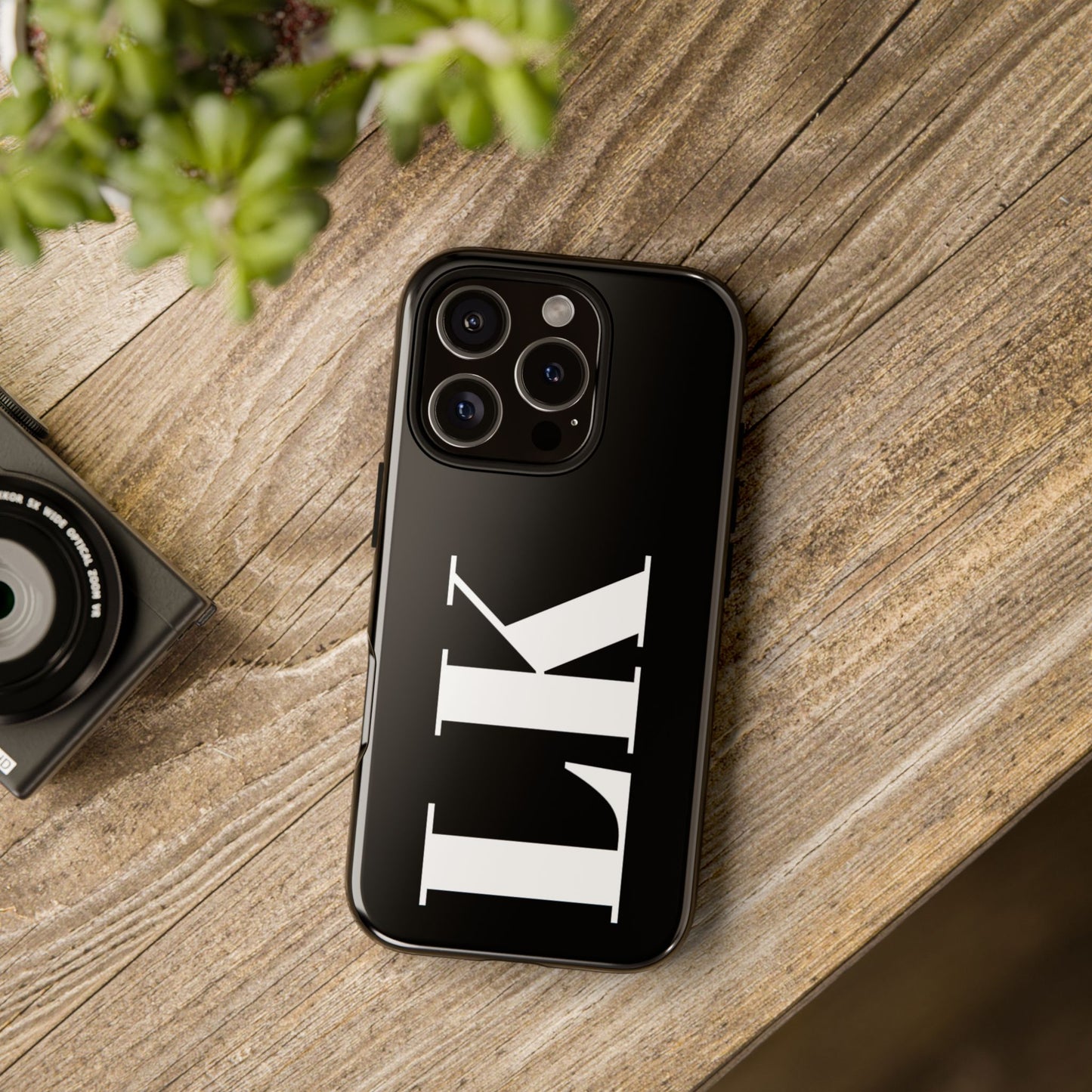 Ebony Custom Initial iPhone Case