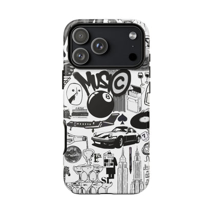 Black and White iPhone Case