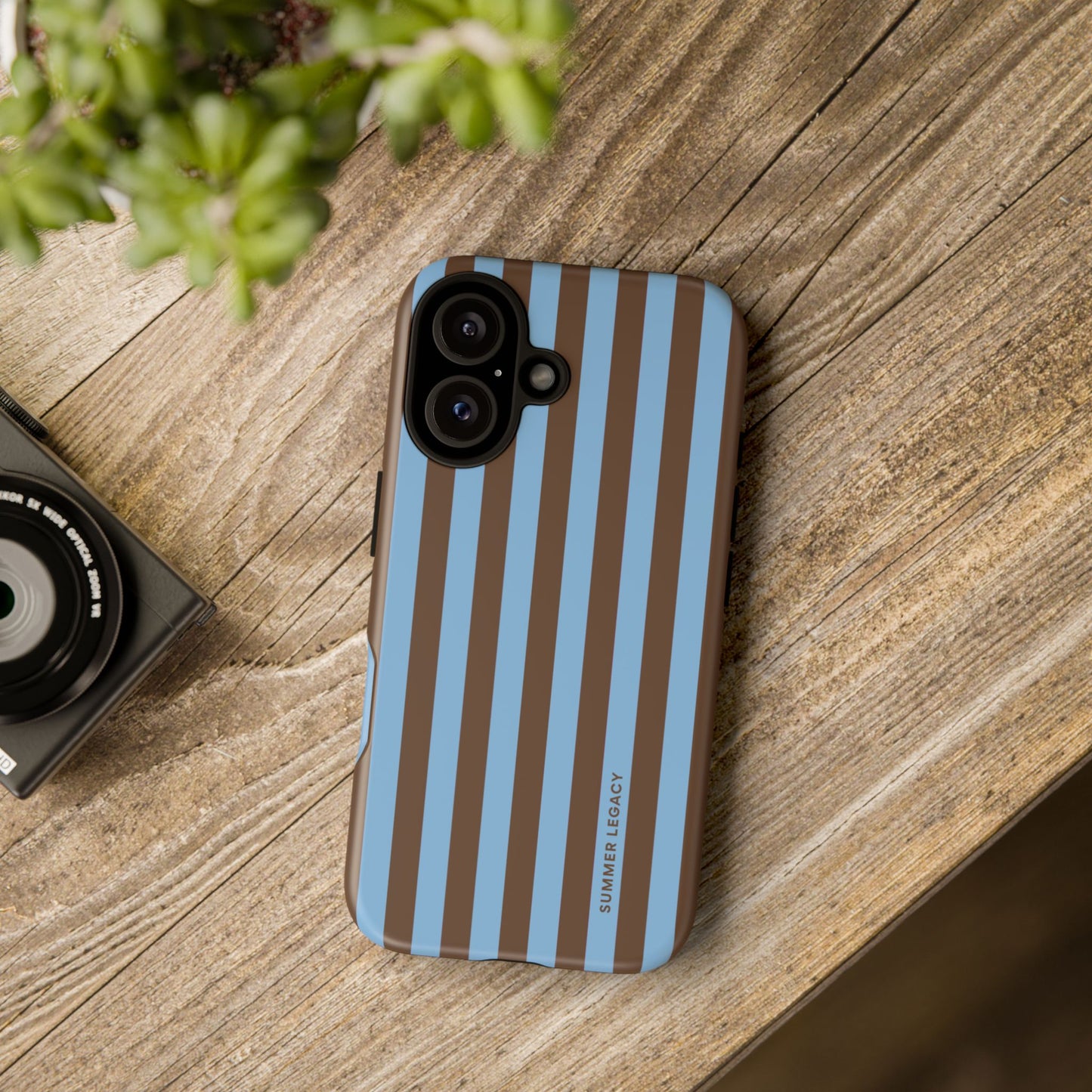 Mocha Stripe iPhone Case