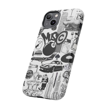 Black and White iPhone Case