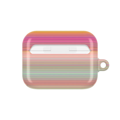 Champagne Ombre Stripe AirPod Case
