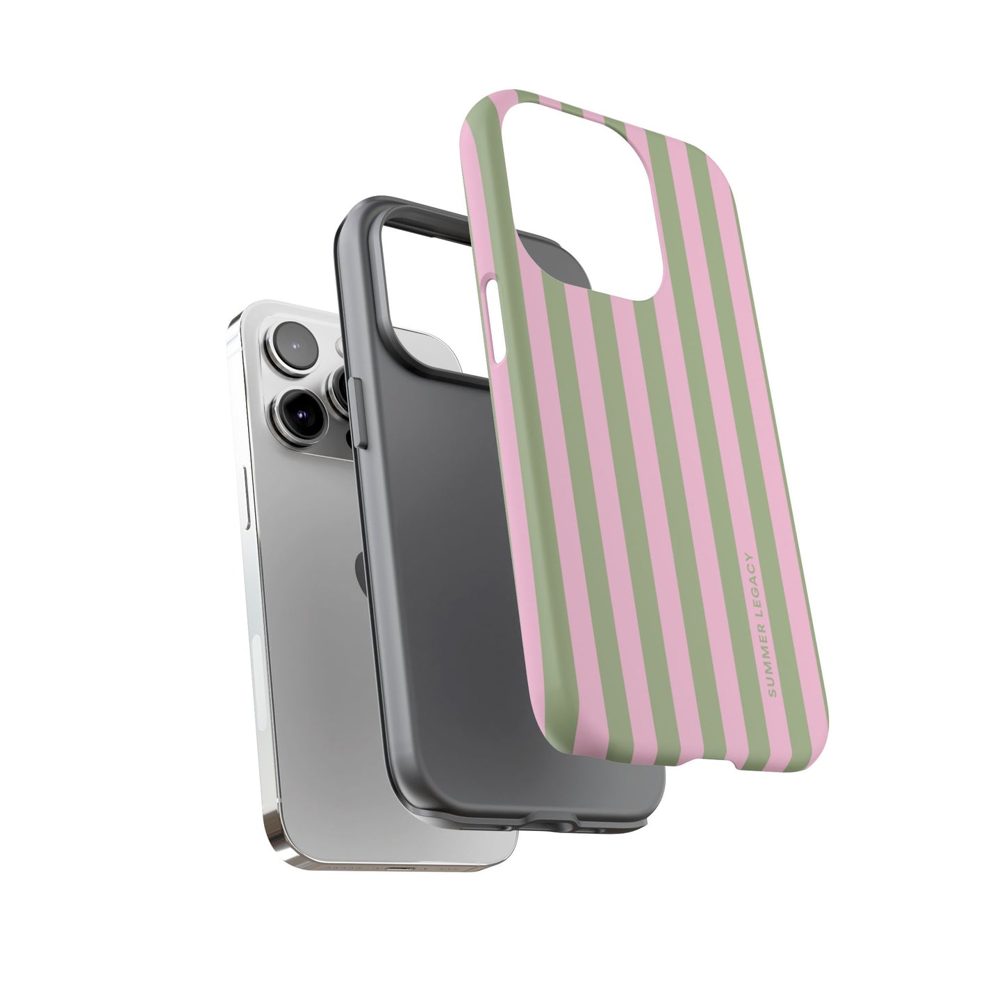 Guava Stripe iPhone Case