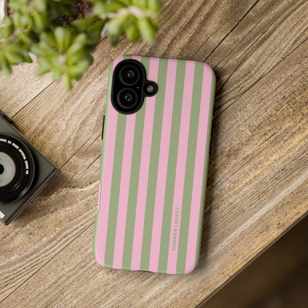 Guava Stripe iPhone Case