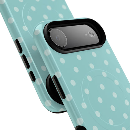 Teal Polka Dot MagSafe Case