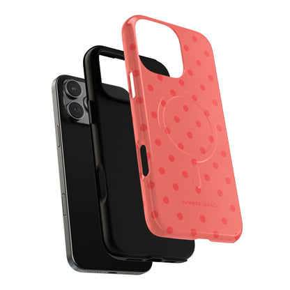 Coral Polka Dot MagSafe Case