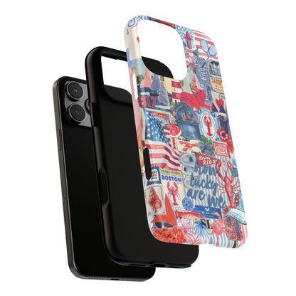 Red, White & Blue iPhone Case