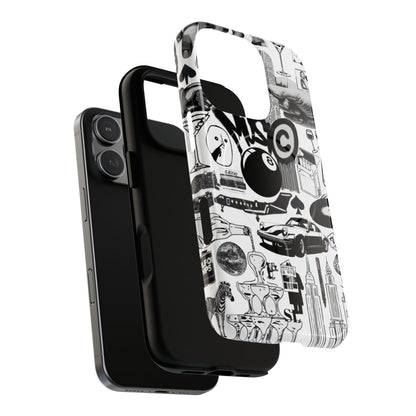 Black and White MagSafe Case