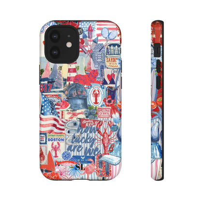 Red, White & Blue iPhone Case