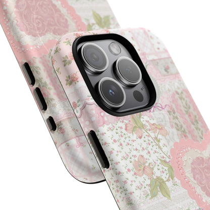 Blushing Floral Patchwork MagSafe Case