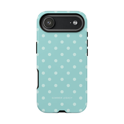 Teal Polka Dot iPhone Case