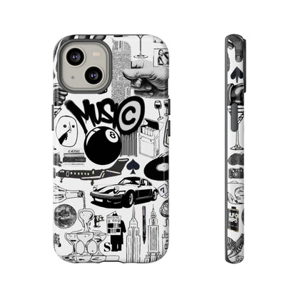 Black and White iPhone Case