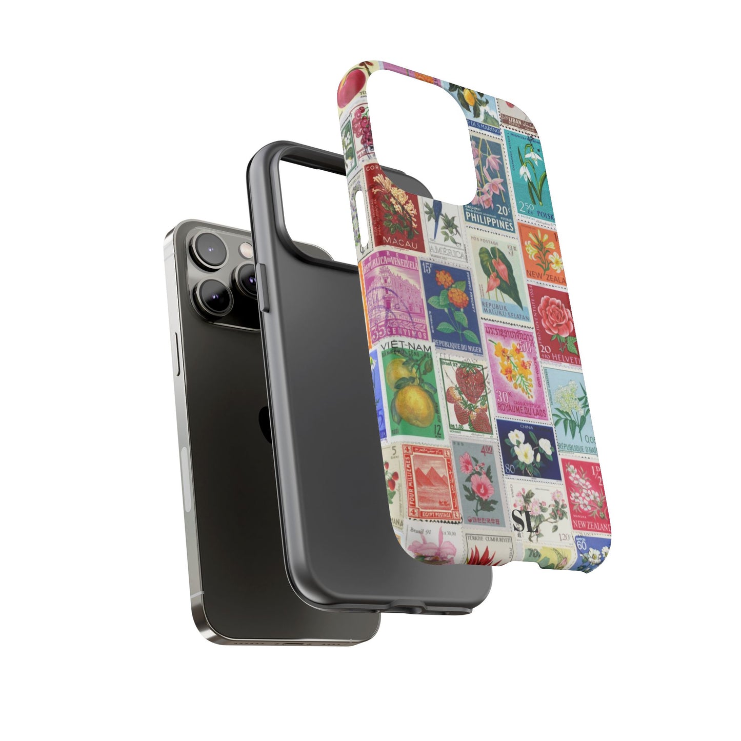 Postcard Stamps iPhone Case