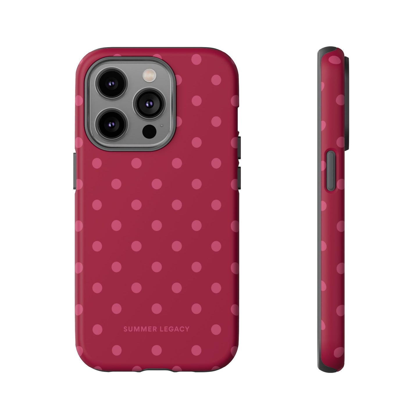 Berry Polka Dot iPhone Case