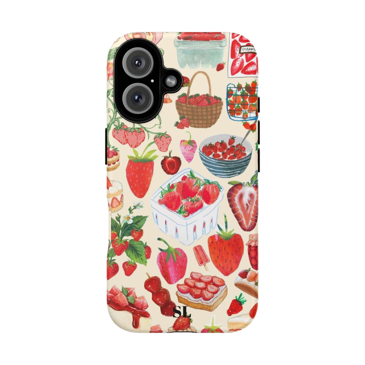 Strawberry Collage iPhone Case