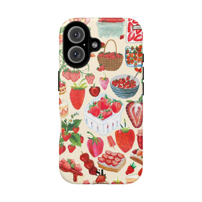 Strawberry Collage iPhone Case