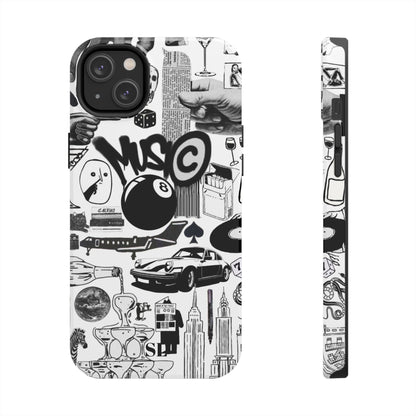 Black and White Collage iPhone Case