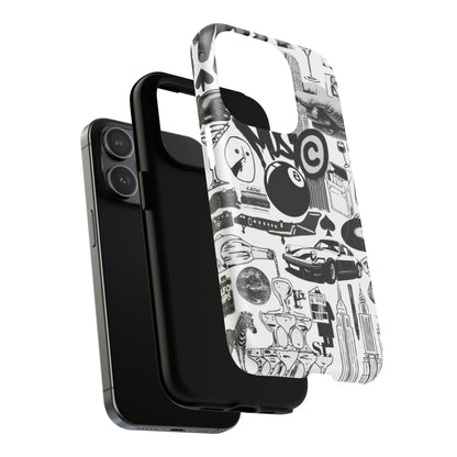 Black and White MagSafe Case