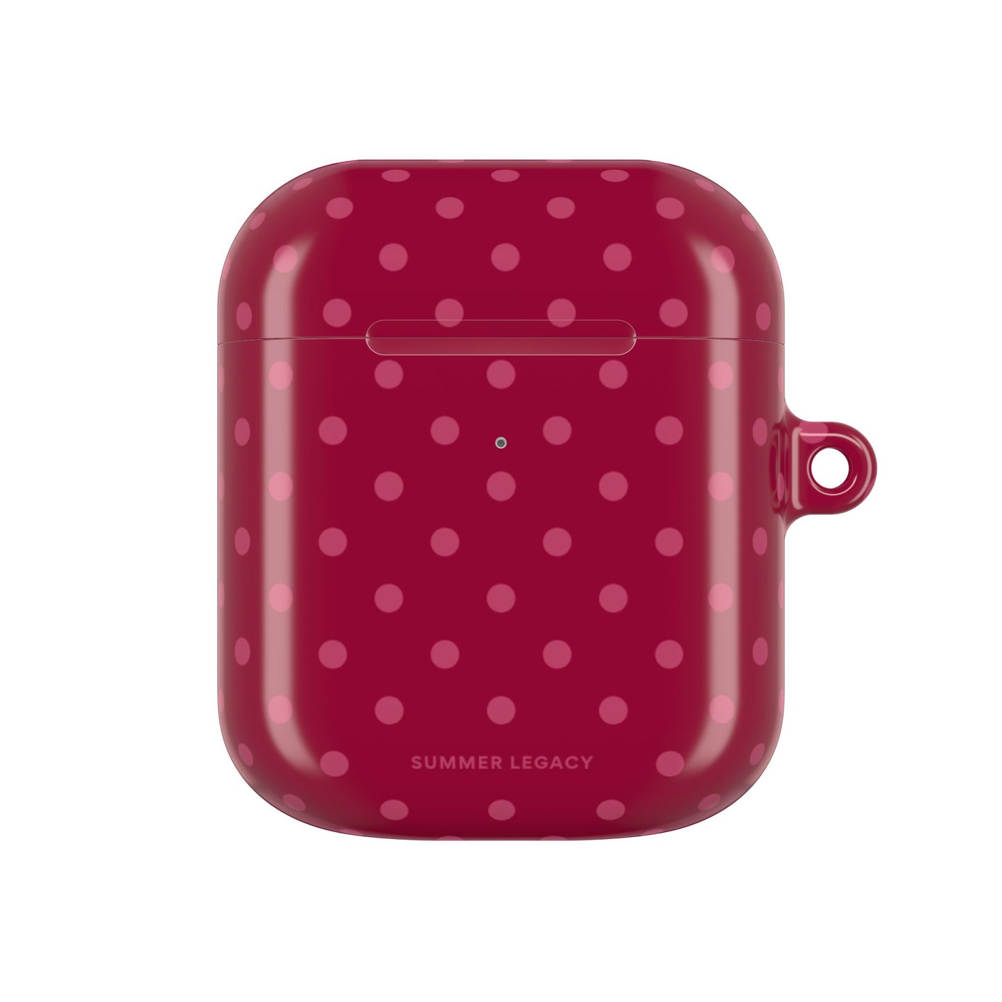 Berry Polka Dot AirPod Case