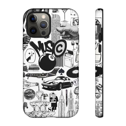 Black and White iPhone Case