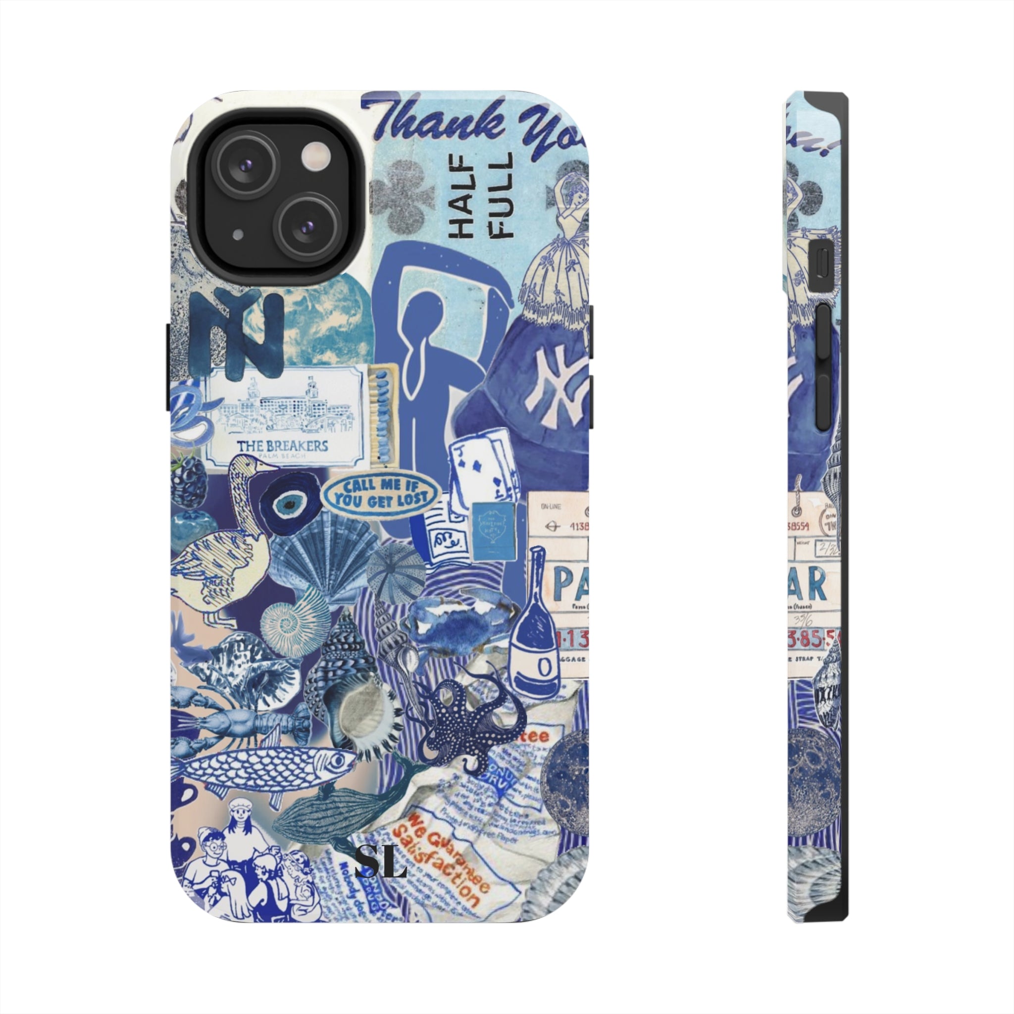 Blue Collage Phone Case Summer Legacy