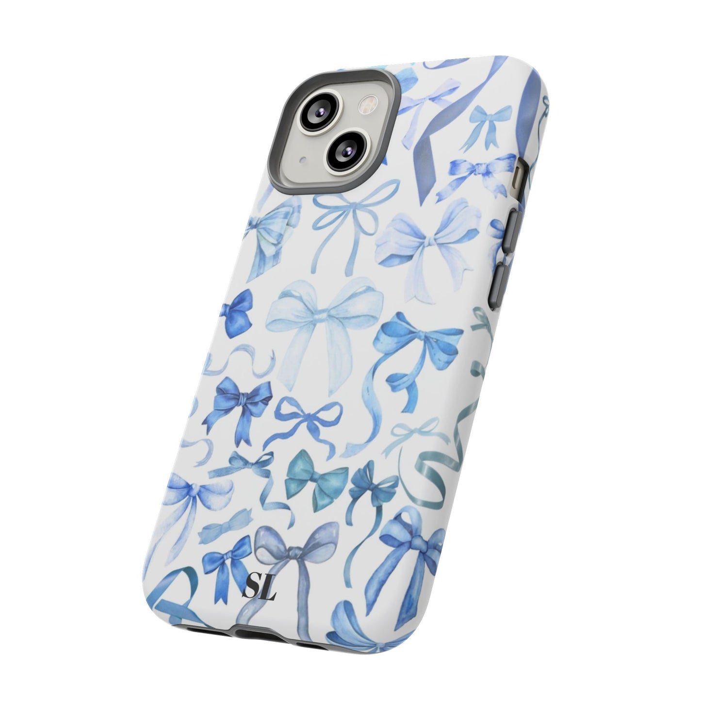 Blue Bows iPhone Case