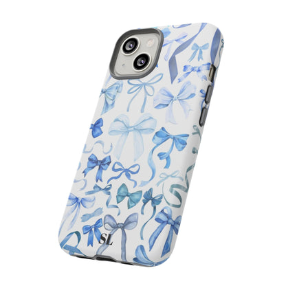 Blue Bows iPhone Case