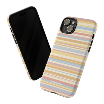 Lychee Multi-stripe iPhone Case