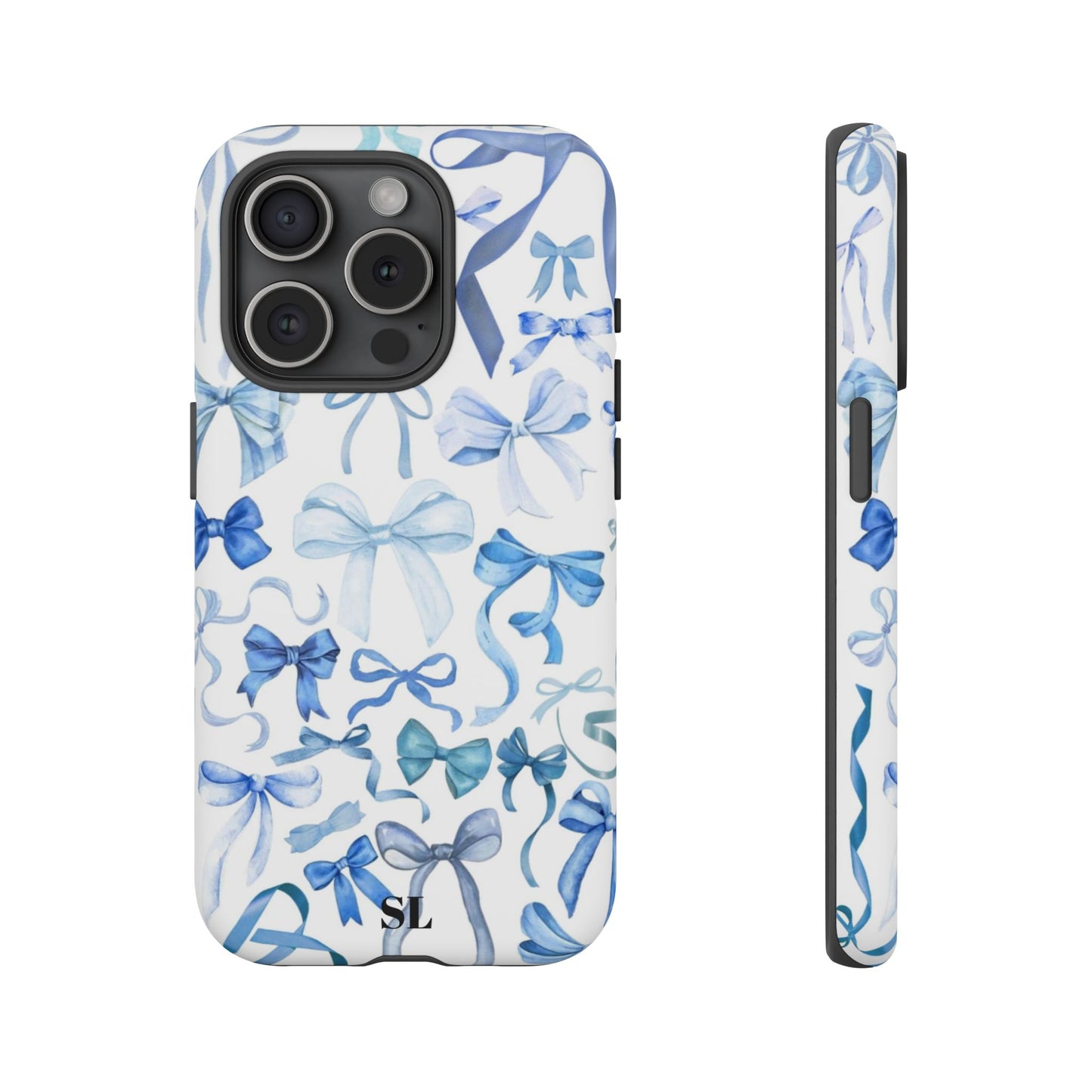 Blue Bows iPhone Case
