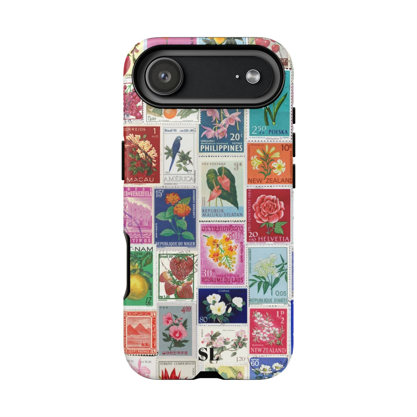 Postcard Stamps iPhone Case
