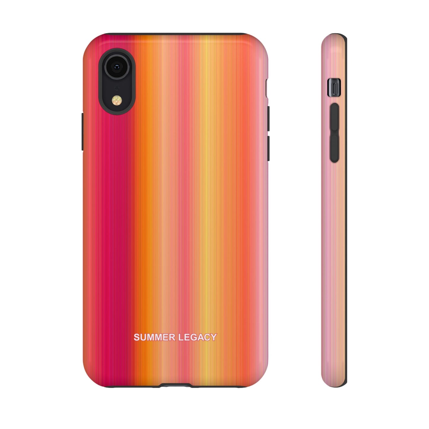 Amber Glow Ombre Stripe iPhone Case