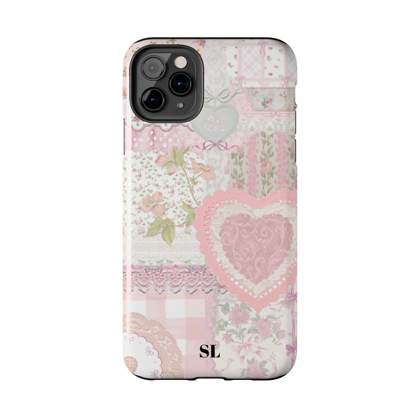 Blushing Floral Patchwork iPhone Case