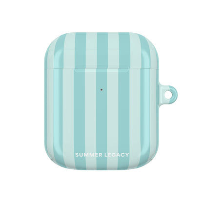 Teal Stripe AirPod Case