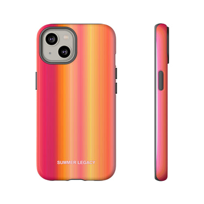 Amber Glow Ombre Stripe iPhone Case