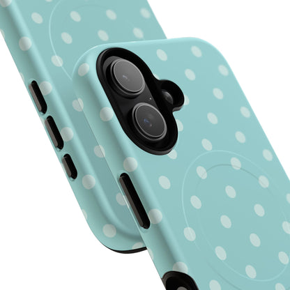 Teal Polka Dot MagSafe Case