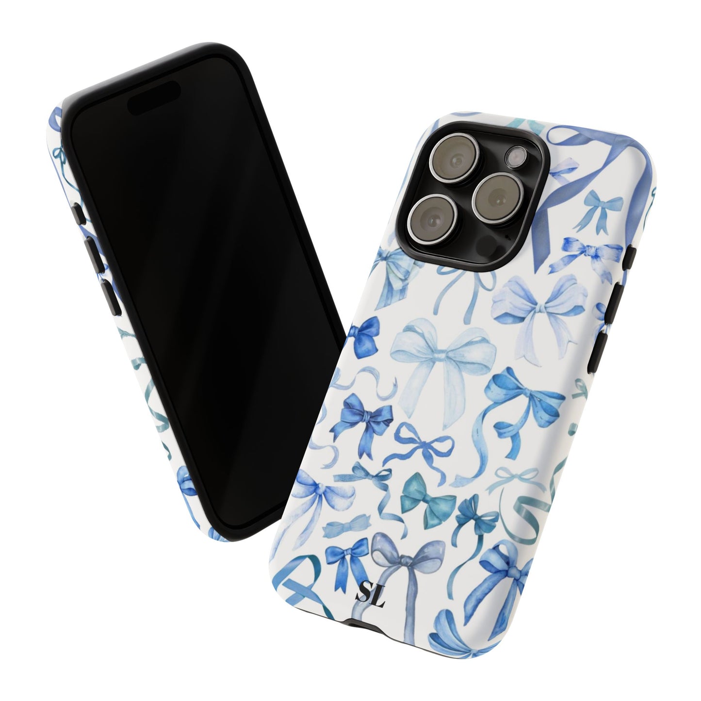Blue Bows iPhone Case