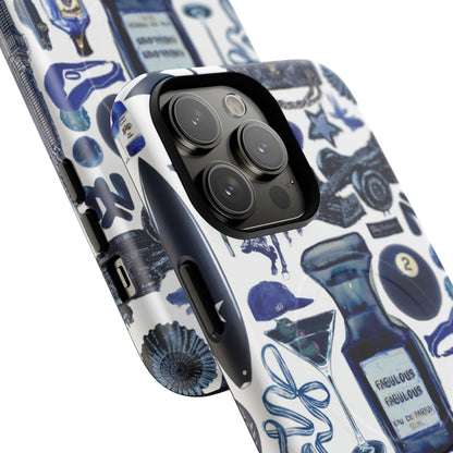 Navy Blue Collage MagSafe Case