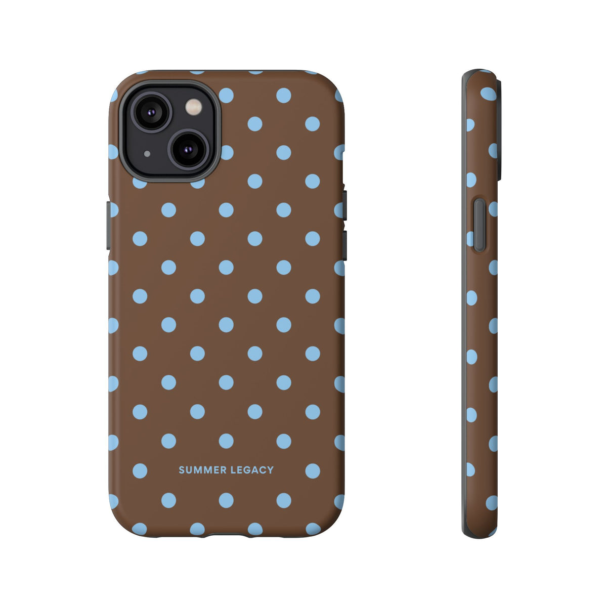 Mocha Polka Dot iPhone Case