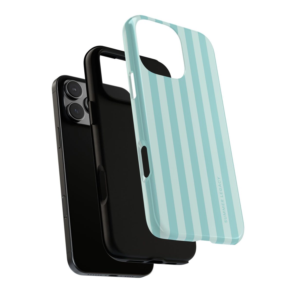 Teal Stripe iPhone Case