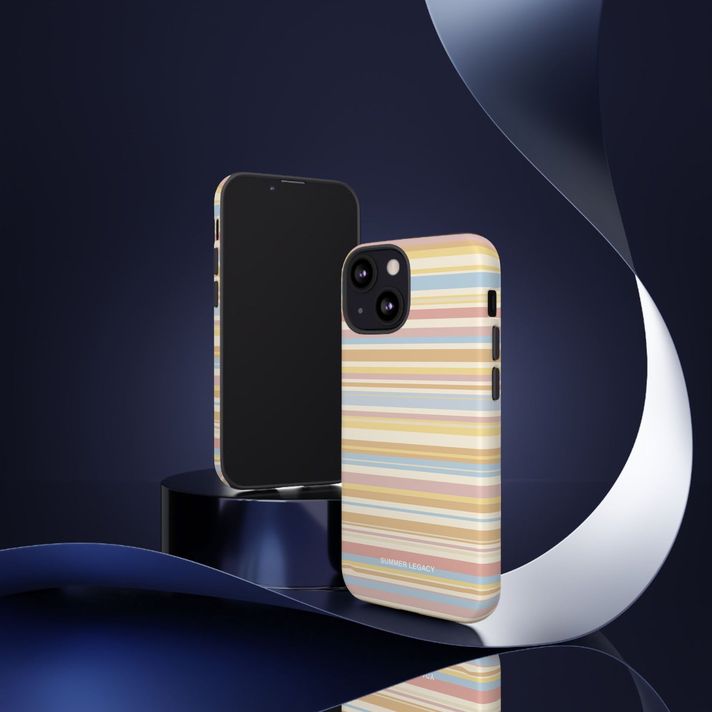 Lychee Multi-stripe iPhone Case
