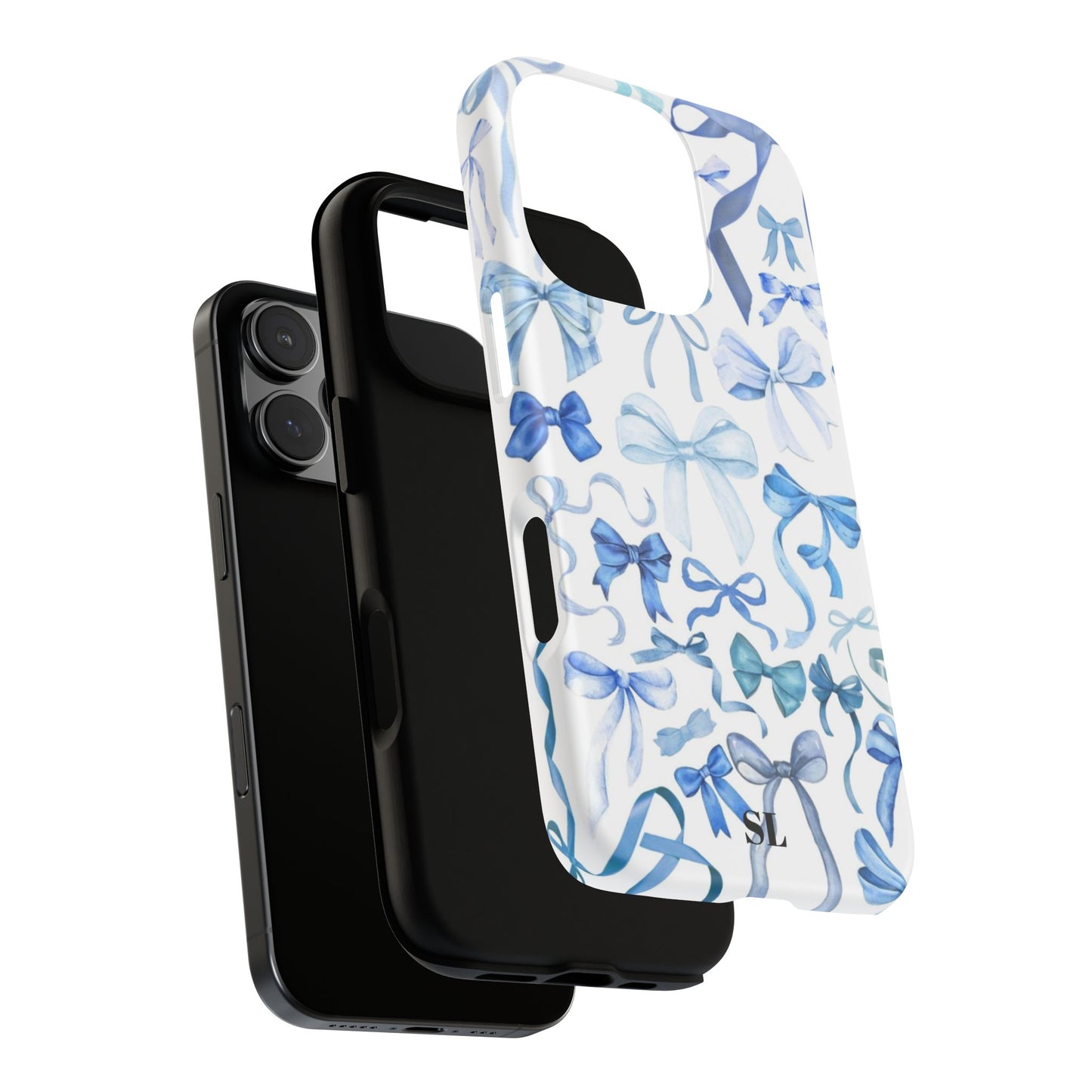 Blue Bows iPhone Case