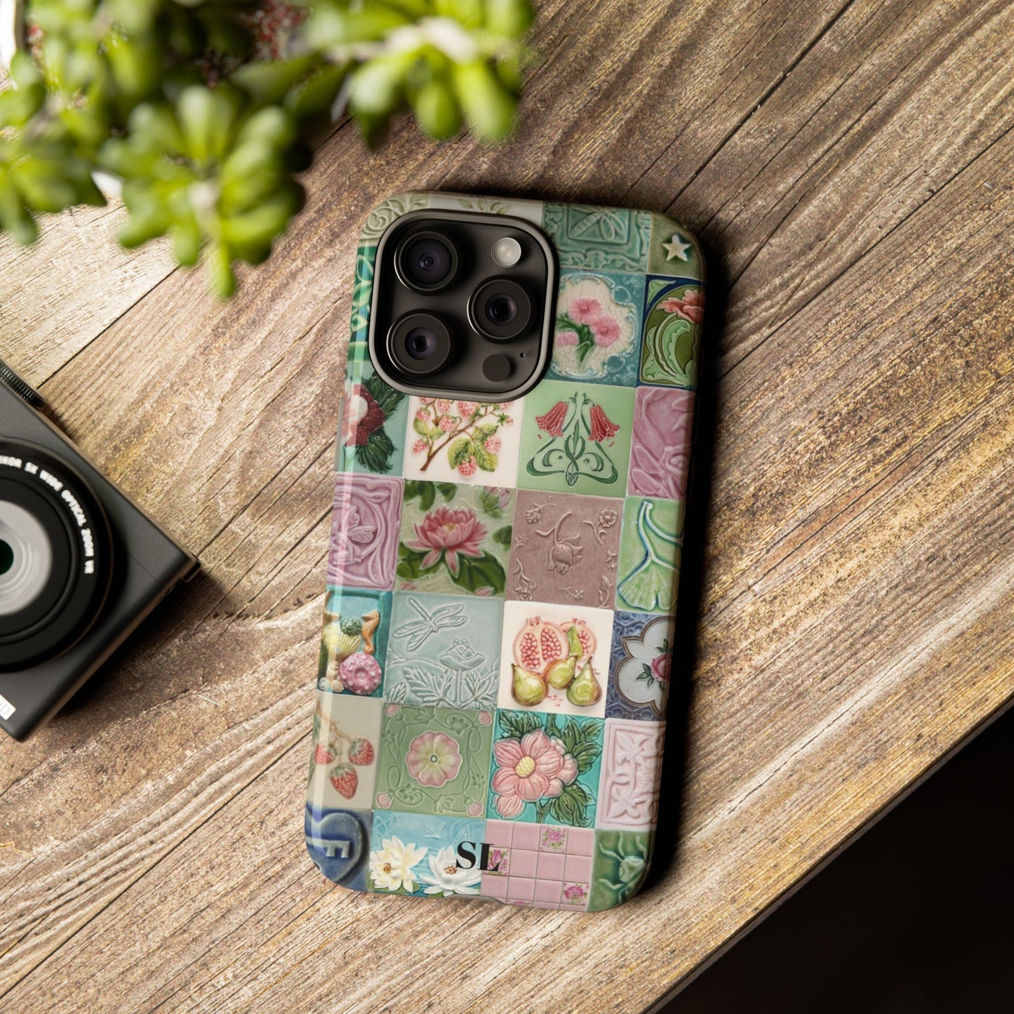 Garden Mosaic Tiles iPhone Case