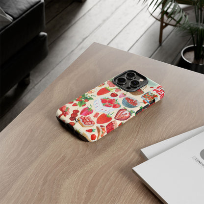 Strawberry Collage iPhone Case