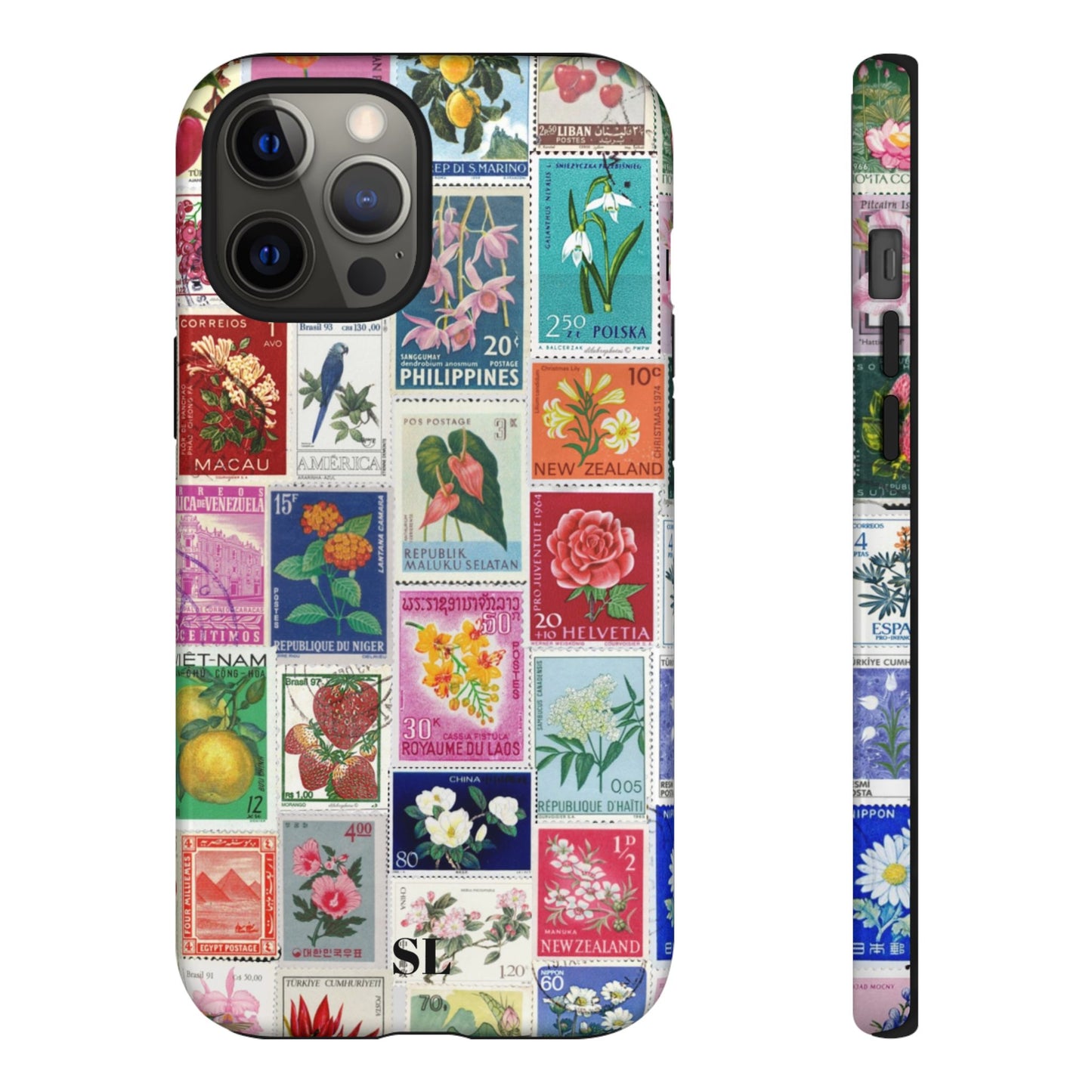 Postcard Stamps iPhone Case