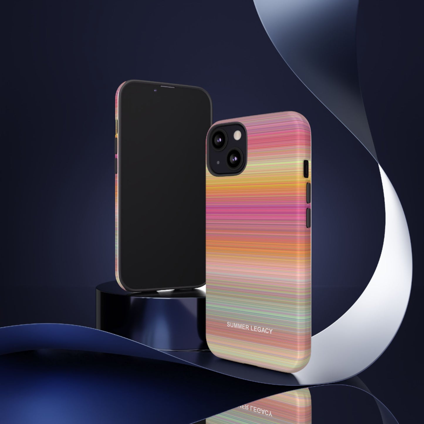 Champagne Ombre Stripe iPhone Case
