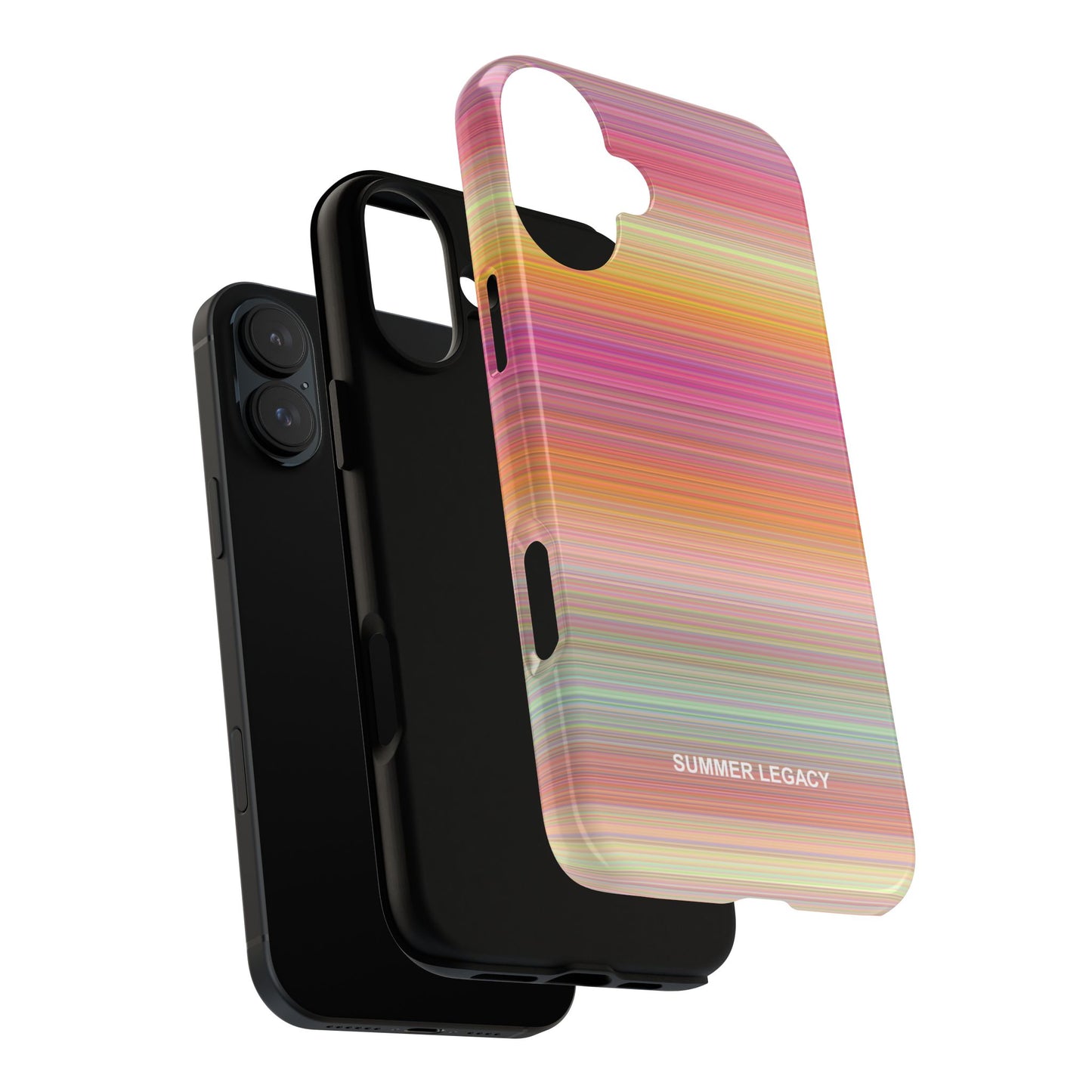 Champagne Ombre Stripe iPhone Case