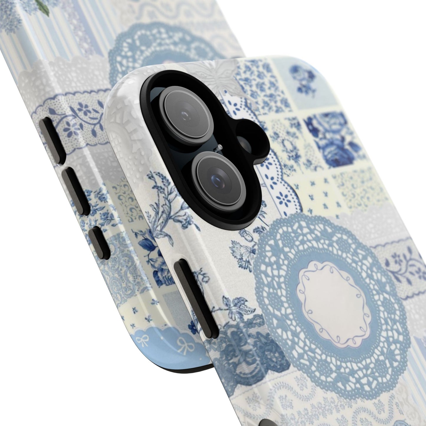 Blue Meadow Patchwork iPhone Case