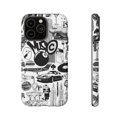 Black and White iPhone Case